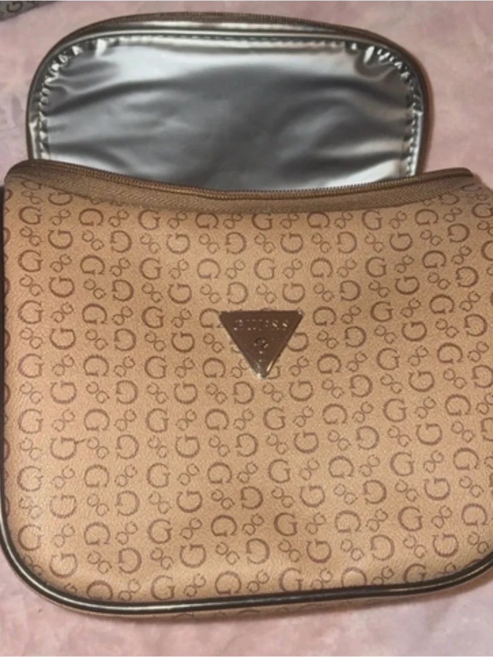 Guess Brown G Logo Crossbody Pouch